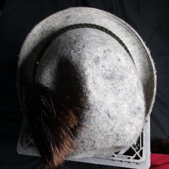 Vintage Lembert Wool Alpine Tyrolean Hat Feather - Picture 5 of 8